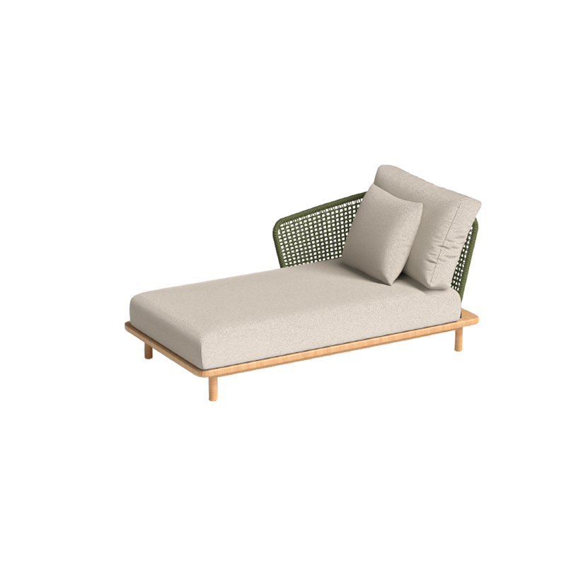 Abrazo Meridienne Teak Right